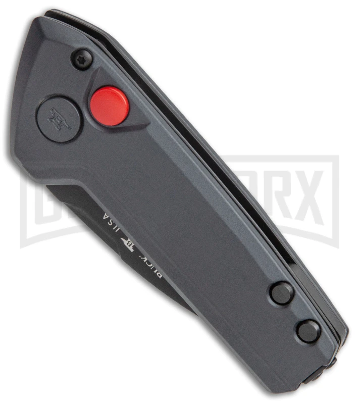 Buck Knives Buck Deploy Gray Mini Automatic Knife - Black Plain 2 Buck Knives Buck Deploy Gray Mini Automatic Knife - Black Plain - Image 2