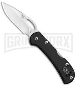 Buck Knives Buck Mini SpitFire Black Folding Knife - Satin Plain
