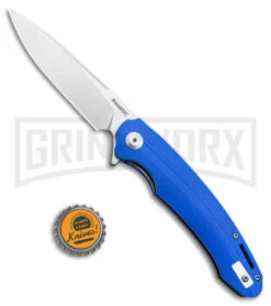 B'yond EDC Harak Knife Blue G-10 Folding Knife - Stonewash Plain 7 B'yond EDC Harak Knife Blue G-10 Folding Knife - Stonewash Plain -Knife Store Byond EDC Harak Liner Lock Knife Blue G 10 Satin SA1902DG BL BHQ 104325 kp bottle cap large
