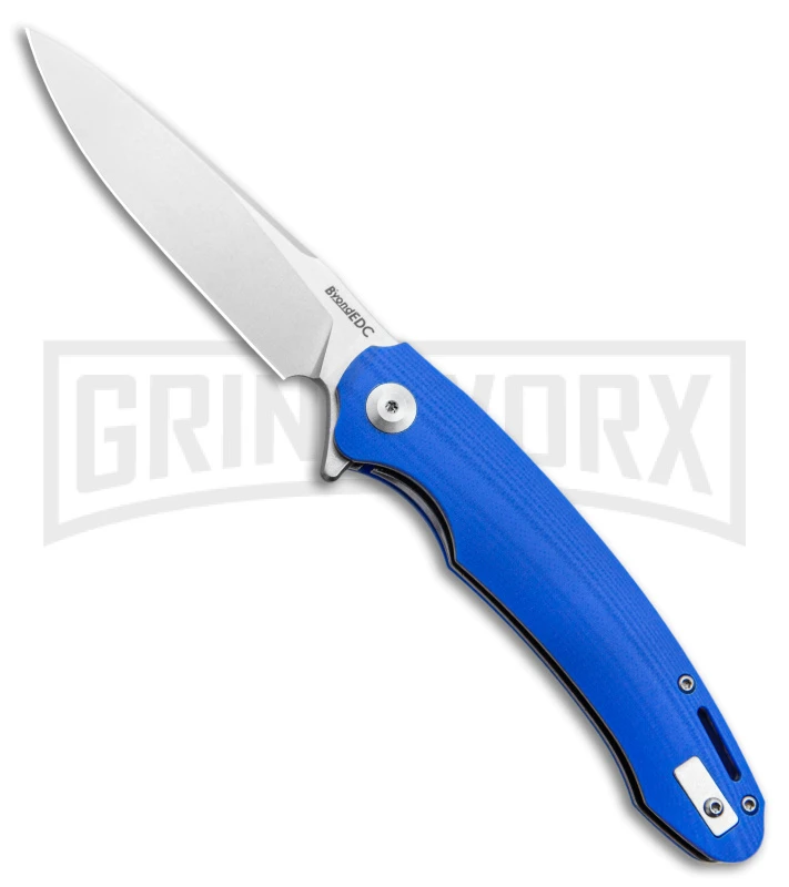 B'yond EDC Harak Knife Blue G-10 Folding Knife - Stonewash Plain 1 B'yond EDC Harak Knife Blue G-10 Folding Knife - Stonewash Plain