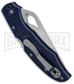 Byrd Cara Cara 2 Blue FRN Folding Knife - Satin Serr -Knife Store Byrd Cara Cara 2 LB Blue FRN Satin Serr BY03PSBL2 BHQ 89815 jr side large