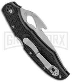 Byrd Cara Cara 2 Folding Knife Black FRN W/ Emerson Wave Opener - Satin Plain 6 Byrd Cara Cara 2 Folding Knife Black FRN W/ Emerson Wave Opener - Satin Plain -Knife Store Byrd Cara Cara 2 LB Emerson Opener FRN Satin BY03PBK2W BHQ 97443 jr side large