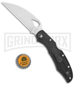 Byrd Cara Cara 2 Folding Knife Black FRN Wharncliffe - Satin Plain -Knife Store Byrd Cara Cara 2 LB Wharncliffe Black Satin BY03PBKWC2 BHQ 139732 jr bottlecap large 1