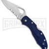 Byrd Meadowlark 2 Blue FRN Folding Knife - Satin Serr