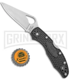 Byrd Meadowlark 2 Gray FRN Folding Knife - Satin Plain -Knife Store Byrd Meadowlark 2 LB Gray FRN Satin BY04PGY2 BHQ 89821 jr bottlecap large