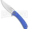 CIVIVI Dogma Blue G-10 Liner Lock Knife - Satin Plain