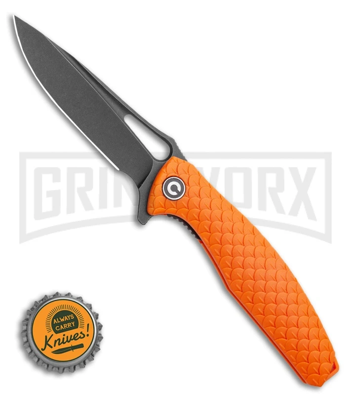 CIVIVI Wyvern Orange FRN Folding Knife - Black Plain 4 CIVIVI Wyvern Orange FRN Folding Knife - Black Plain - Image 4
