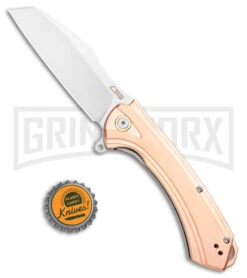 CJRB Cutlery Barranca Copper Liner Lock Knife - Stonewash Plain -Knife Store CJRB Cutlery Barranca LL Copper SW J1909 COP BHQ 105571 jr bottlecap large