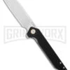 CJRB Cutlery Rampart Black Liner Lock Knife - Stonewash Plain