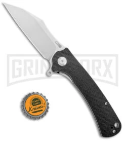 CJRB Cutlery Talla Black Liner Lock Knife - Stonewash Plain 8 CJRB Cutlery Talla Black Liner Lock Knife - Stonewash Plain -Knife Store CJRB Cutlery Talla LL Black G 10 D2 SW BHQ 102519 jr bottlecap large