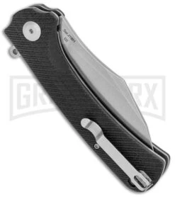 CJRB Cutlery Talla Black Liner Lock Knife - Stonewash Plain 7 CJRB Cutlery Talla Black Liner Lock Knife - Stonewash Plain -Knife Store CJRB Cutlery Talla LL Black G 10 D2 SW BHQ 102519 jr side large