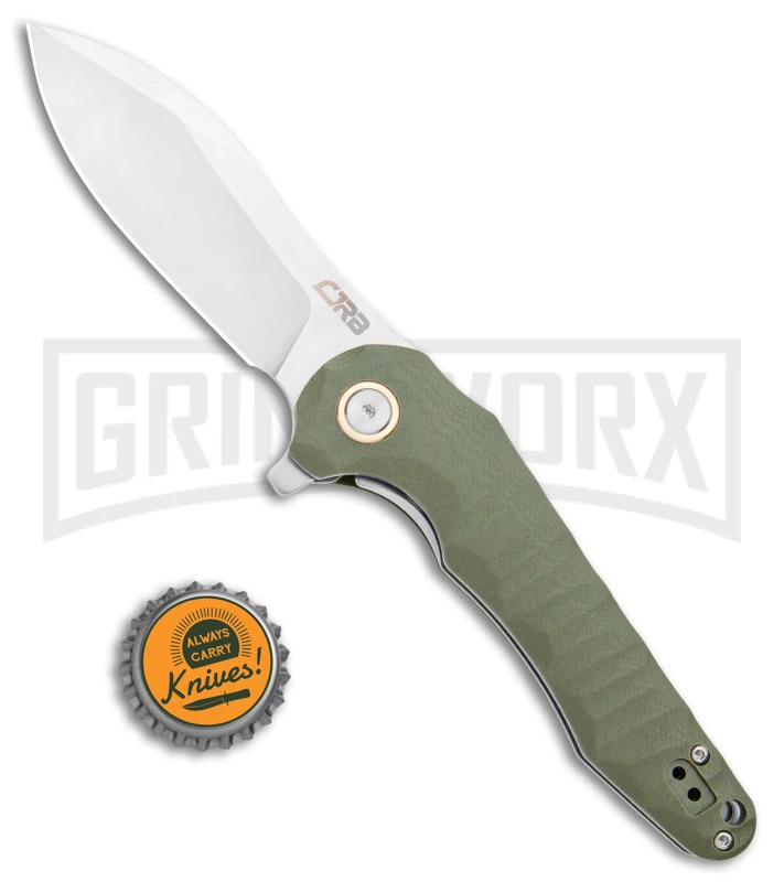 CJRB Mangrove OD Green Liner Lock Knife - Stonewash Plain 4 CJRB Mangrove OD Green Liner Lock Knife - Stonewash Plain - Image 4