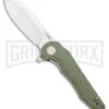 CJRB Mangrove OD Green Liner Lock Knife - Stonewash Plain