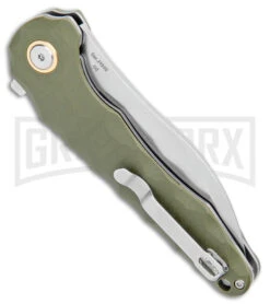 CJRB Mangrove OD Green Liner Lock Knife - Stonewash Plain 6 CJRB Mangrove OD Green Liner Lock Knife - Stonewash Plain -Knife Store CJRB Mangrove LL OD Green G 10 SW J1910 GNC BHQ 105575 jr side large