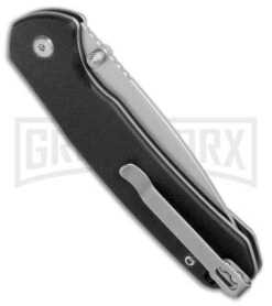 CJRB Black G-10 Pyrite Button Lock Knife - Stonewash Plain 6 CJRB Black G-10 Pyrite Button Lock Knife - Stonewash Plain -Knife Store CJRB Pyrite Button Lock Black G 10 SW BHQ 175034 jr side large
