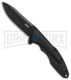 CRKT 6215 Caligo Liner Lock Flipper Knife Aluminum - Black
