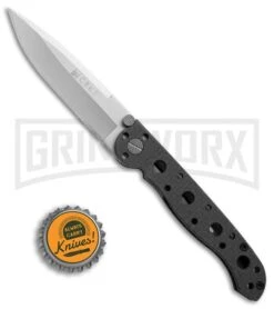 CRKT Carson M16-01F Folding Knife Carbon Fiber- Satin Plain -Knife Store CRKT Carson M16 01F spear point cf satin BHQ 69070 er size large