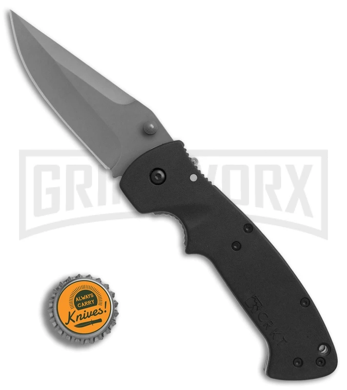 CRKT Crawford Kasper Folding Knife - Gray Plain 4 CRKT Crawford Kasper Folding Knife - Gray Plain - Image 4