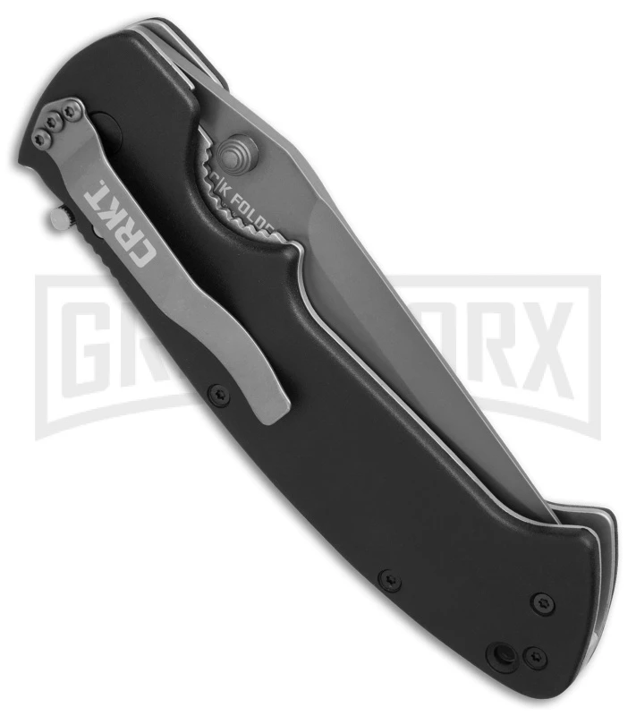 CRKT Crawford Kasper Folding Knife - Gray Plain 2 CRKT Crawford Kasper Folding Knife - Gray Plain - Image 2