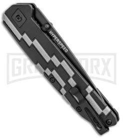 CRKT 7020 Lerch Hyperspeed Outburst 3.6" Assisted Knife Black - Drop Point -Knife Store CRKT Lerch Hyperspeed Outburst Assited Black Black 7020 BHQ 92314 jr side large