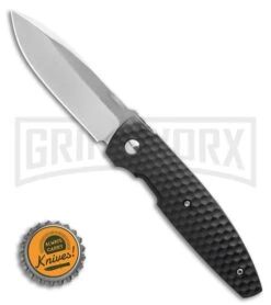 CRKT Lucas Burnley Aux Black Folding Knife - Satin Plain -Knife Store CRKT Lucas Burnley Aux Liner Lock Folding Knife Black 3.25 Satin 1220 BHQ 51815 LS Bottlecp large