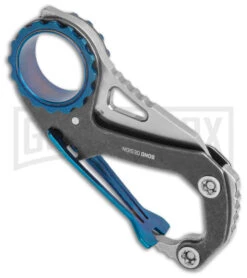 CRKT Mike Bond Compano Stainless Carabiner Knife - Sheepsfoot Satin Plain -Knife Store CRKT Mike Bond Compano Sheepsfootf SJ Carabiner Satin BHQ 145867 jr side large