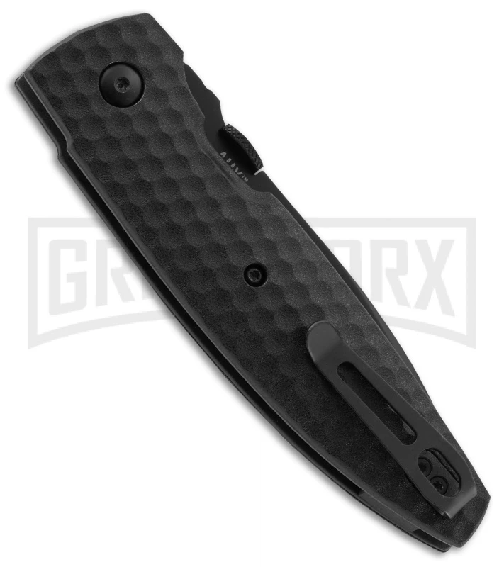 CRKT Lucas Burnley Aux Black Folding Knife - Black Serr 3 CRKT Lucas Burnley Aux Black Folding Knife - Black Serr - Image 3