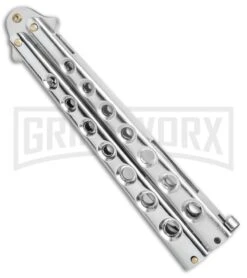 Caliber Gourmet Silver Fork Butterfly Trainer -Knife Store Caliber Gourmet Silver Fork Butterfly trainer BP 19522 er side large