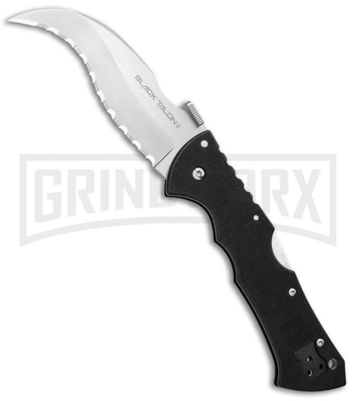 Cold Steel Black Talon II Folding Knife - Satin Plain 1 Cold Steel Black Talon II Folding Knife - Satin Plain