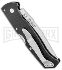 Cold Steel Air Lite Black G-10 Lockback Knife - Satin Plain -Knife Store Cold Steel Air Lite LB Black G 10 Satin 26WT BHQ 105935 jr side large