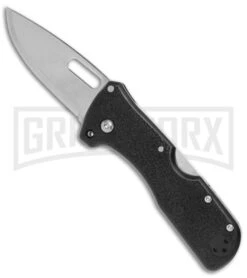 Cold Steel Click-N-Cut Black G10 Folder - Stonewash Serr -Knife Store Cold Steel Click n Cut Folder Black BDS SAtin BHQ 121231 jr 2 large