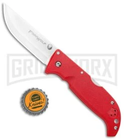 Cold Steel Finn Wolf Lockback Knife Red (3.5" Satin) -Knife Store Cold Steel Finn Wolf LB Red Satin BHQ 92340 jr bottlecap large