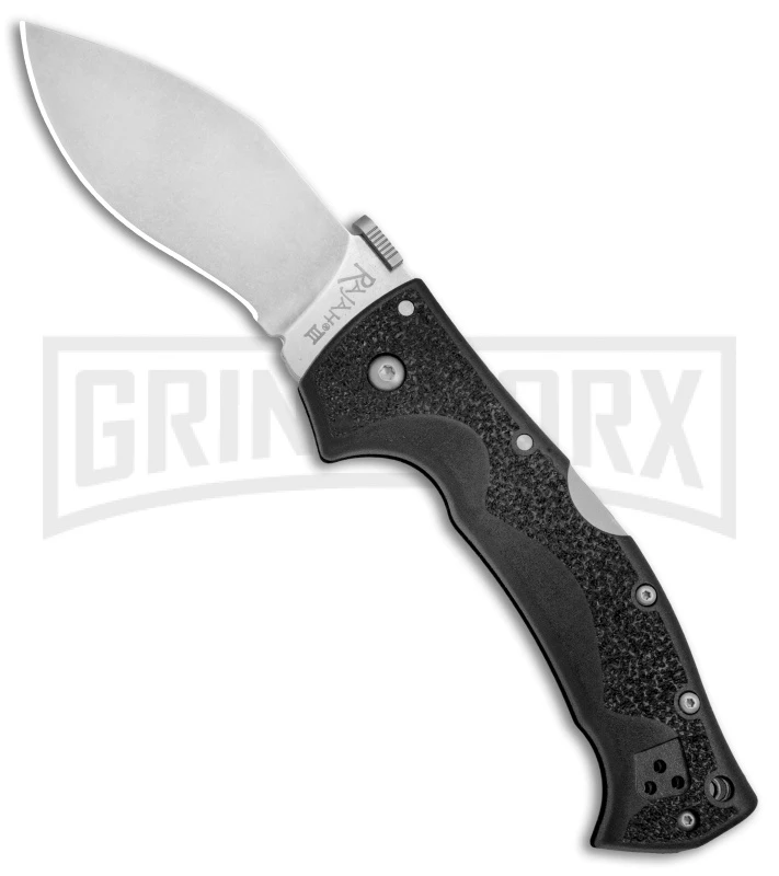 Cold Steel Rajah III Folding Knife - Stonewash Plain 1 Cold Steel Rajah III Folding Knife - Stonewash Plain