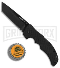 Cold Steel Recon 1 Black G-10 Tanto Lockback Knife - Black G-10 -Knife Store Cold Steel Recon 1 Tanto G10 black BHQ 80755 er bottlecap large