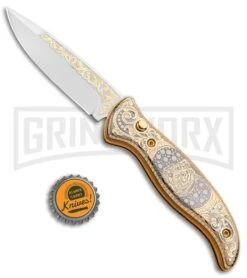 Custom Russian Gold Tiger Automatic Knife - Polish Plain 11 Custom Russian Gold Tiger Automatic Knife - Polish Plain -Knife Store Custom Russian Gold Tiger Auto Polish RV HC1 TIGER 1 GX 31046 jr bottlecap large