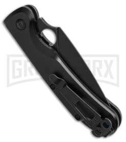 Daggerr Knives Arrow Black Aluminum Automatic Knife - Black Plain -Knife Store Daggerr Knives Arrow Automatic Knife Black Aluminum 3in Black D2 BHQ 183396 td side large