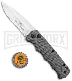 Delta Force Automatic Knife Gray Aluminum - Satin Plain 7 Delta Force Automatic Knife Gray Aluminum - Satin Plain -Knife Store Delta Force Auto Gray Molded Plastic Satin Plain GX 33544 jr bottlecap large