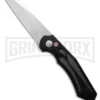 Diablo Automatic Knife Black Aluminum - Satin Plain