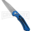 Diablo Automatic Knife Blue Aluminum - Satin Plain