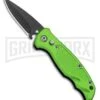 Drago Green Mini Automatic Knife - Black Plain