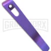 Flytanium Pocket Clip For Boker Kalashnikov Knives Magenta Anodized Titanium