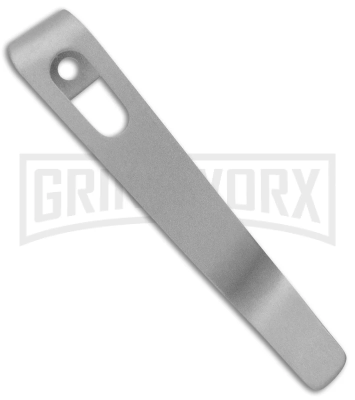 Flytanium Pocket Clip For Boker Kalashnikov Knives Bead Blast Titanium 1 Flytanium Pocket Clip For Boker Kalashnikov Knives Bead Blast Titanium