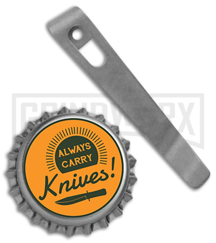 Flytanium Pocket Clip For Boker Kalashnikov Knives Stonewashed Titanium 2 Flytanium Pocket Clip For Boker Kalashnikov Knives Stonewashed Titanium - Image 2