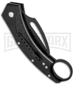 Frank B Autohawk Black Automatic Knife - Karambit Black Plain -Knife Store Frank B Autohawk Black Karambit BP 4715 jr side large