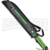 Frost Cutlery Tac Xtreme Zombie Foe Hammer Green Machete - Black Plain