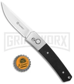 Ganzo Knives G7361-BK G-10 Automatic Knife - Satin Plain -Knife Store Ganzo Knives Black G 10 Auto Flat Grind Satin G7361 BK BP 25414 jr bottlecap large