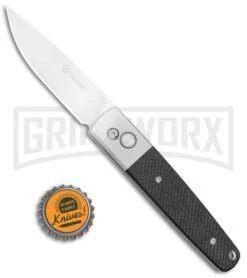 Ganzo Knives G7211-BK Black G-10 Automatic Knife - Flat Grind Satin -Knife Store Ganzo Knives Black G 10 Flat Grind Satin G7211 BK BP 25412 jr bottlecap large