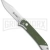 Ganzo Knives G719 Green G-10 Automatic Knife - Clip Point Stonewash