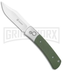 Ganzo Knives G747-1-GR Green G-10 Automatic Knife - Clip Point Satin