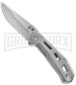 Gerber Airlift Silver Folding Knife - Gray Plain